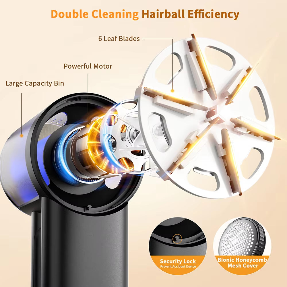 Coldsky Rechargeable Fabric Shaver Electric Lint Remover with Digital Display Sweater Shaver Lint Shaver for Clothing Blanket